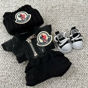 Black outfit set for labubu